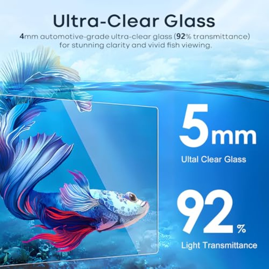 Glass Fish Tank Open-Back Lid  - Planted Aquarium Betta recensione e prezzo