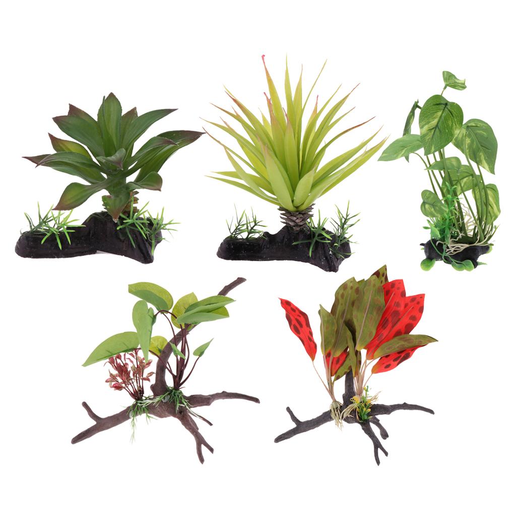 Reptile Terrarium Plant Artifi - Planted Aquarium Jungle recensione e prezzo