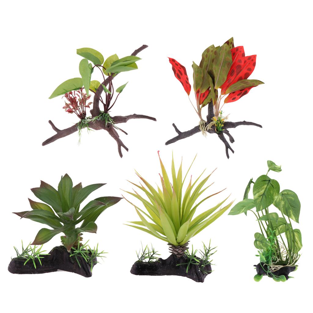 Reptile Terrarium Plant Artifi - Planted Aquarium Jungle recensione e prezzo
