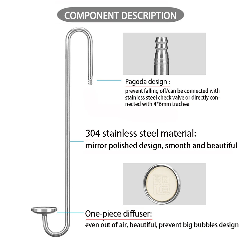 Aquarium CO2 diffuser stainles - Planted Aquarium Materials recensione e prezzo