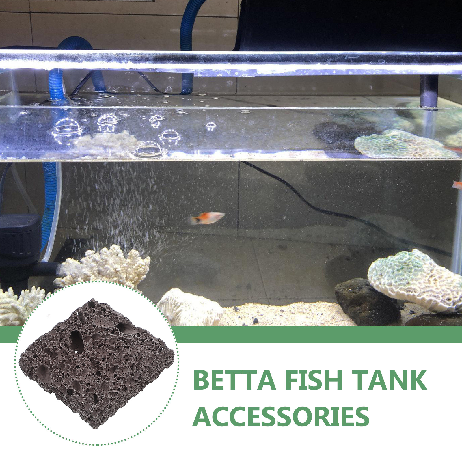 3Pcs Natural Aquarium Rocks Vo - Planted Aquarium Betta recensione e prezzo